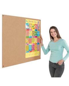 Eco Frameless Noticeboard H900xW1200mm Natural