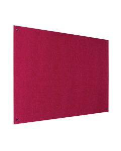 Eco Frameless Noticeboard H900xW1200mm Raspberry