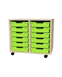 Premium 12 Shallow Tray Maple Unit Lime