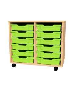 Premium 12 Shallow Tray Beech Unit Lime