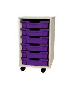 Premium 6 Shallow Tray Maple Unit Purple