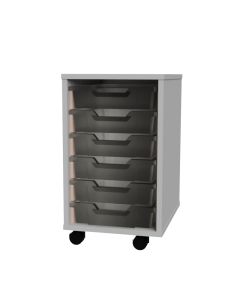 Premium 6 Shallow Tray Grey Unit Clear
