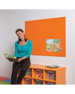 ColourPlus Unframed Noticeboard H600xW900mm Orange