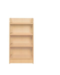 Library Bookcase Slimline Maple H1000mm
