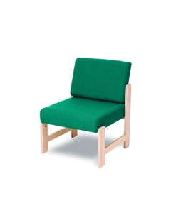 Wooden Easy Seating Chair Turquoise