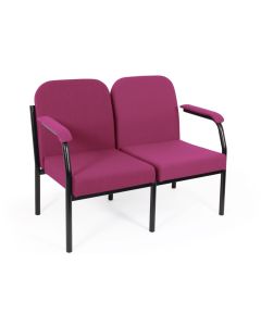 3000 Range Easy Seating 2 Seater Arm Chair Raspberry