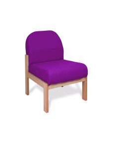 Deluxe Wooden Easy Seating Chair Raspberry