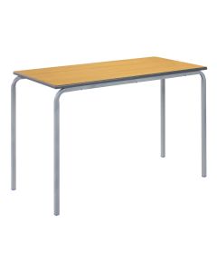 CBent Rectangular Table 120x60x53cm Beech Top Charcoal Edge