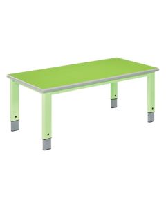 Start Right Rectangular Adjustable Table Green