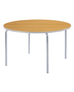 Round Table Light Grey Edge H710mm Beech