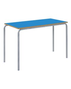 Crush Bent Rectangular Table 120x60x64cm Blue