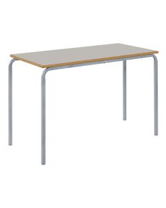 Crush Bent Rectangular Table 110x55x53cm Light Grey