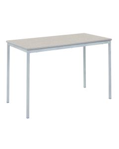 Fully Welded Rectangular Table 110x55x53cm Ailsa Top Grey Edge