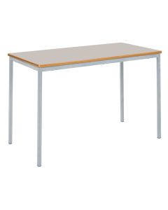 Fully Welded Rectangular Table 110x55x76cm Light Grey