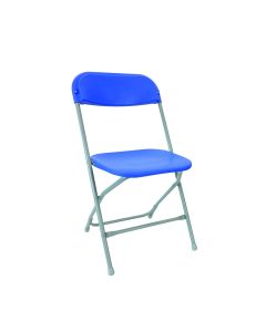 Zlite Folding Chair Straight Back Blue