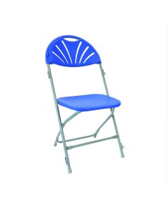 Zlite Folding Chair Fan Back Blue