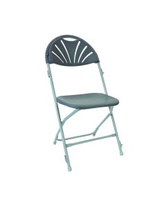 Zlite Folding Chair Fan Back Charcoal