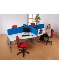 Busyscreen Curve Desk Screens 400x1200mm Magenta