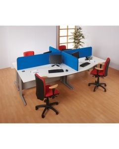Busyscreen Curve Desk Screens 400x1800mm Apple