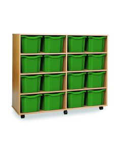 16 Triple Tray Unit Beech Green