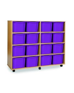 16 Triple Tray Unit Beech Purple