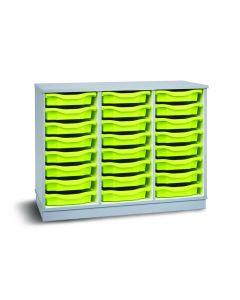 24 Single Premium Tray Unit Grey Lime
