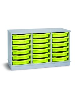 18 Single Premium Tray Unit Grey Lime