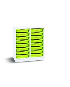 16 Single Tray Unit White Lime