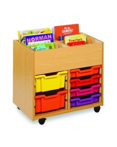 4 Bay Kinderbox Maple Deep Tray Purple
