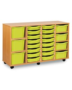 16 Single, 4 Double, 3 Triple Tray Unit Lime
