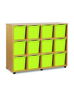 12 Quad Tray Unit Beech Lime