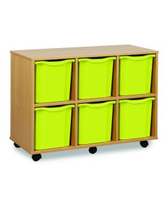 6 Quad Tray Unit Beech Lime