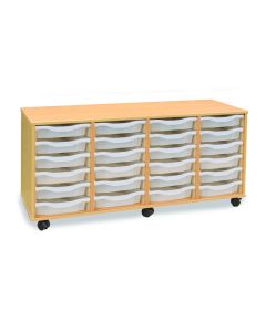 24 Single Tray Horizontal Unit Clear