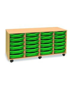 24 Single Tray Horizontal Unit Green