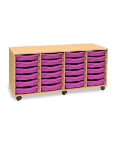 24 Single Tray Horizontal Unit Purple