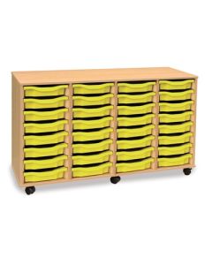 32 Single Tray Unit Beech Lime