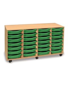 28 Single Tray Unit Beech Green