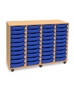 40 Single Tray Unit Blue