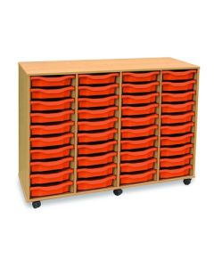 40 Single Tray Unit Tangerine
