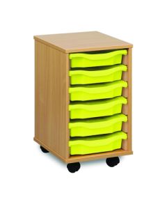 6 Single Tray Unit Beech Lime