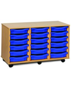 18 Single Tray Unit Blue