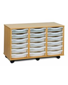 18 Single Tray Unit Clear