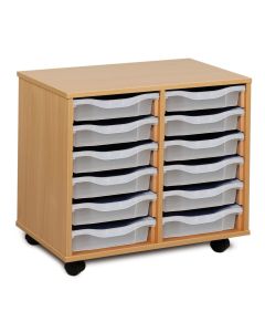 12 Single Tray Unit Clear