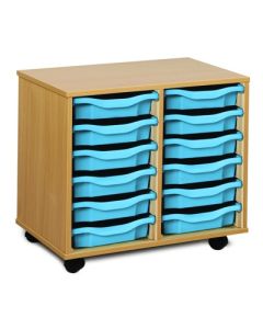 12 Single Tray Unit Cyan