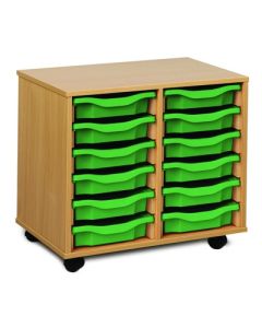 12 Single Tray Unit Green