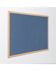 Eco Friendly Light Oak Noticeboard H1200 x W1800mm Light Blue