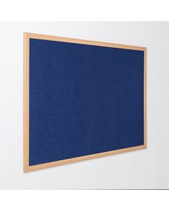 Eco Friendly Light Oak Noticeboard H900xW600mm Blue