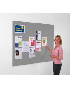 Unframed Felt Noticeboard H900 x W1200mm Grey