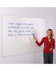 Colour Edged Whiteboards 1200x1800mm White