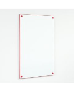 Colour Edged Whiteboards 900x600mm Red